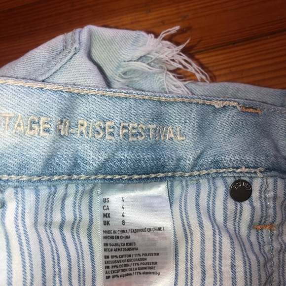 American Eagle Vintage High Rise Festival Shorts - Picture 5 of 5